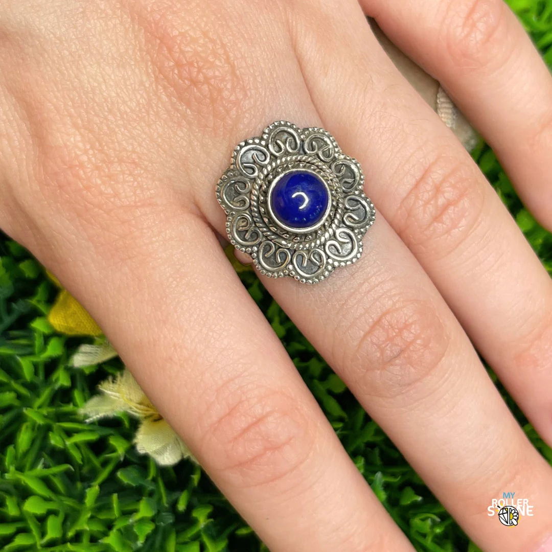 Bague Argent 925 Lapis Lazuli #183 - Image 2
