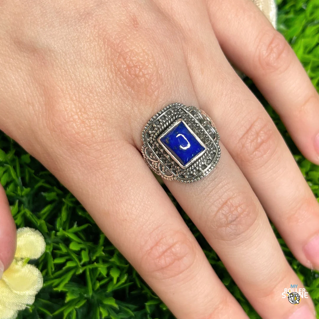 Bague Argent 925 Lapis Lazuli #184 - Image 2
