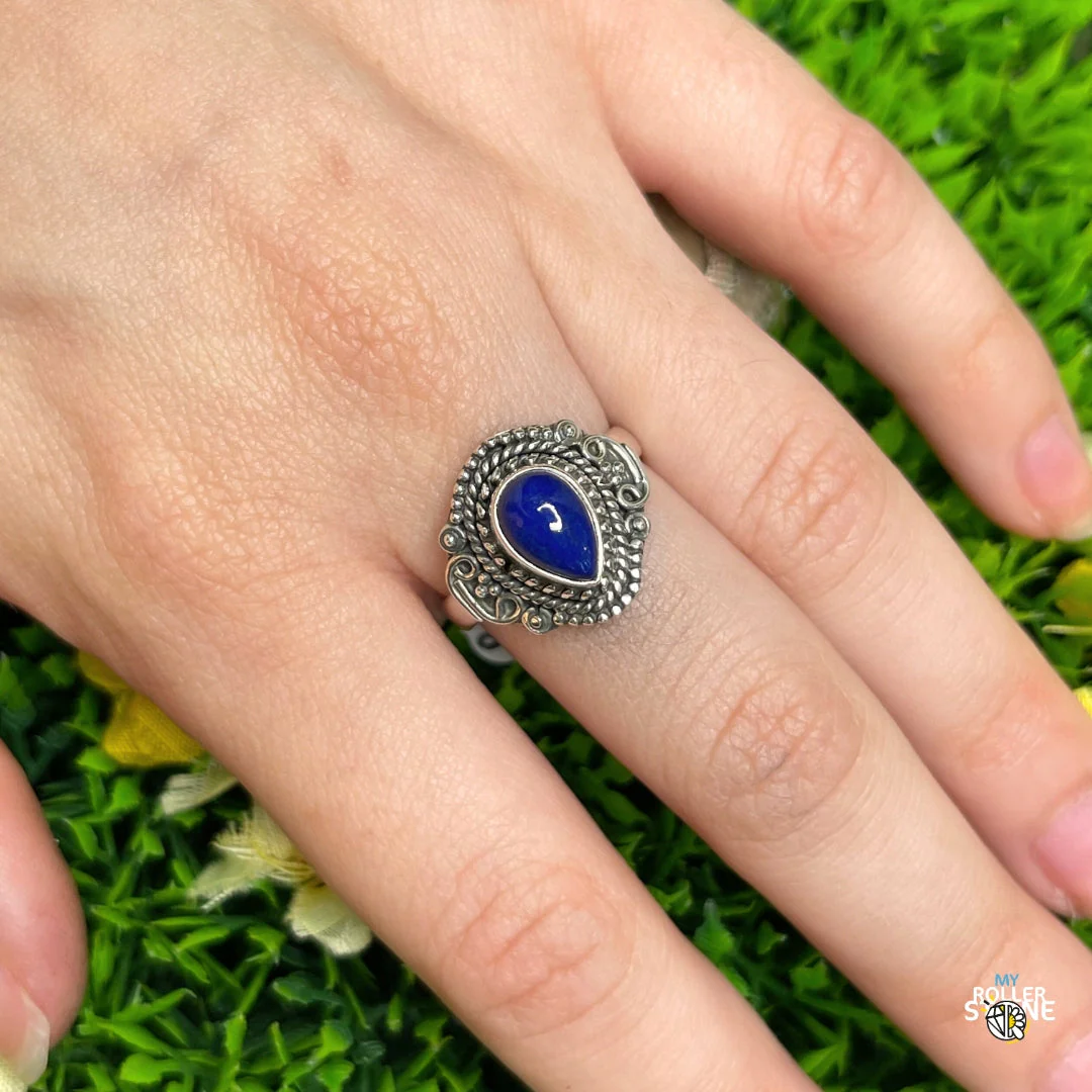 Bague Argent 925 Lapis Lazuli #186 - Image 2