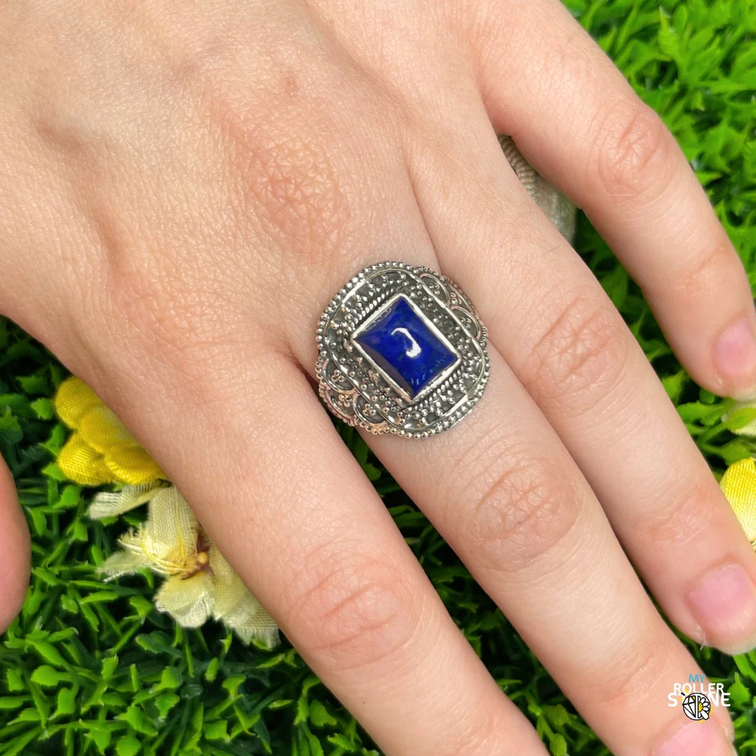 Bague Argent 925 Lapis Lazuli #193 - Image 2