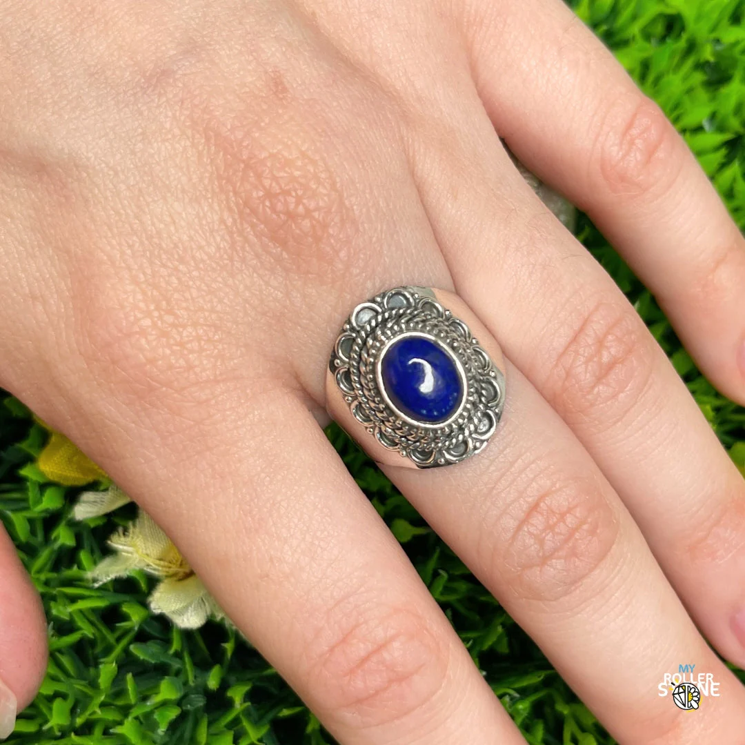 Bague Argent 925 Lapis Lazuli #194 - Image 2