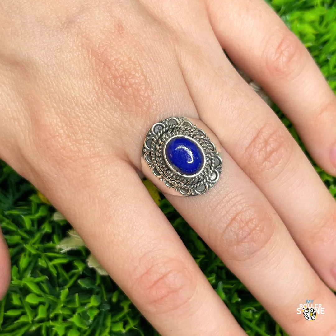 Bague Argent 925 Lapis Lazuli #197 - Image 2