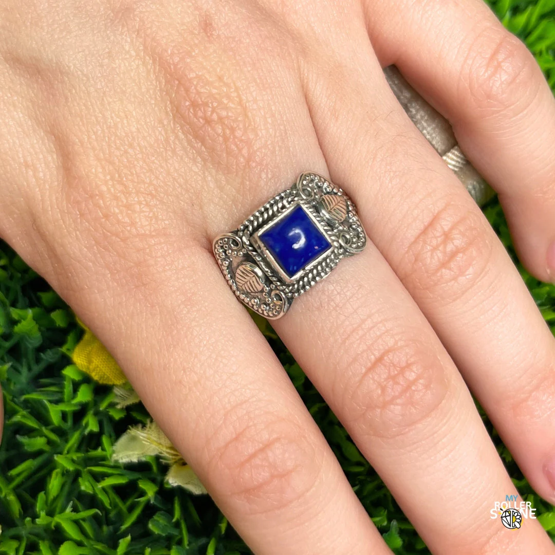 Bague Argent 925 Lapis Lazuli #211 - Image 2