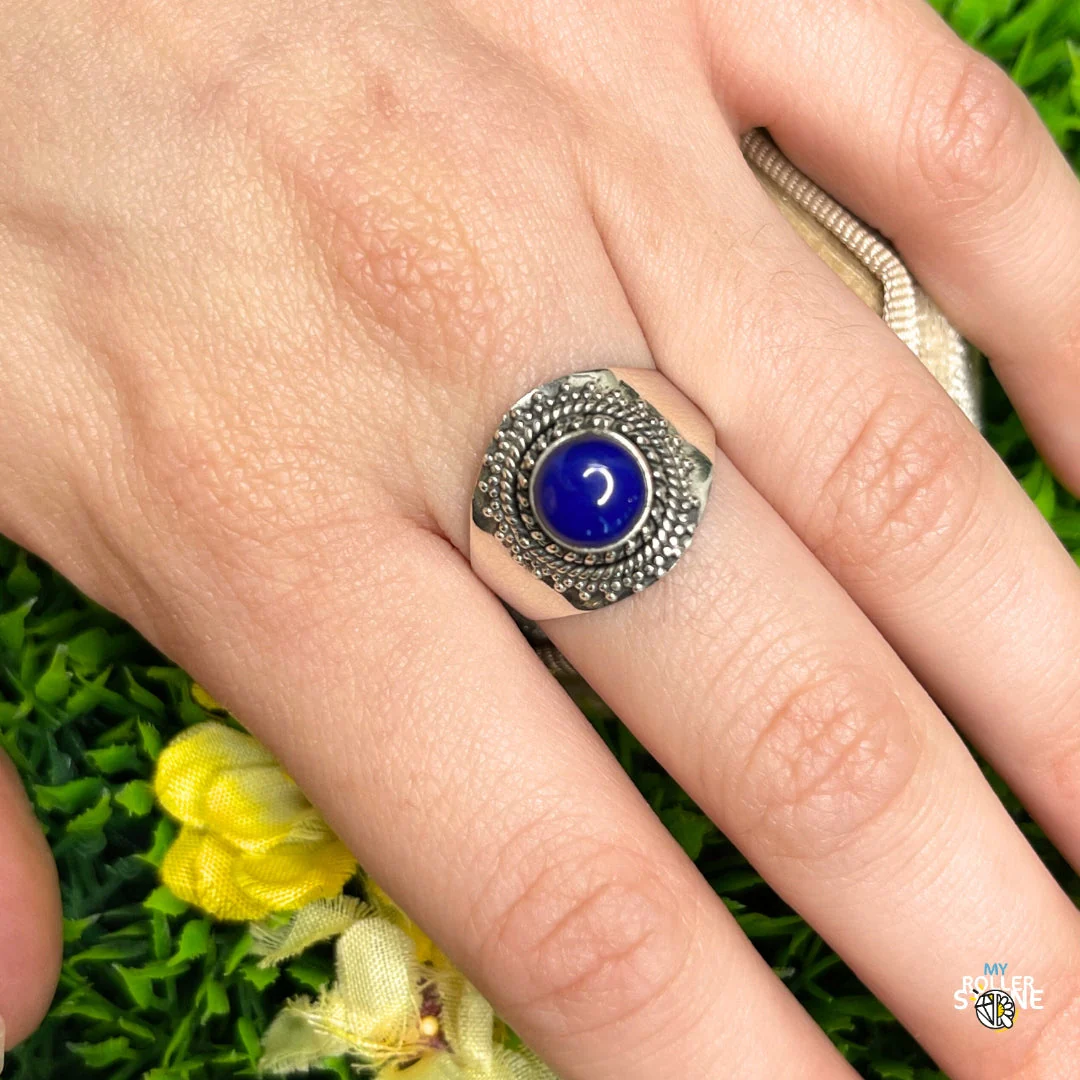 Bague Argent 925 Lapis Lazuli #213 - Image 2