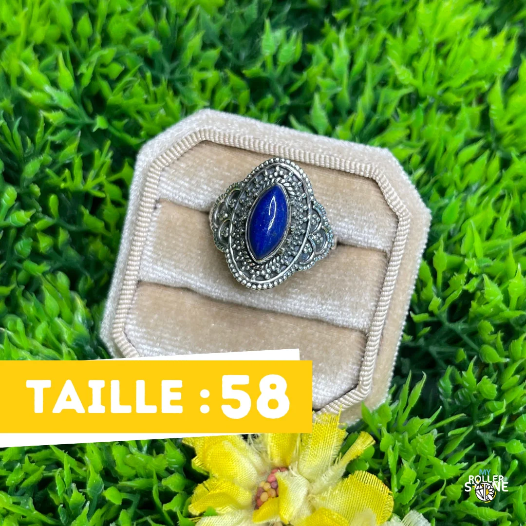Bague Argent 925 Lapis Lazuli #214