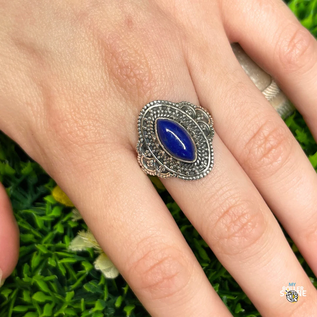 Bague Argent 925 Lapis Lazuli #214 - Image 2