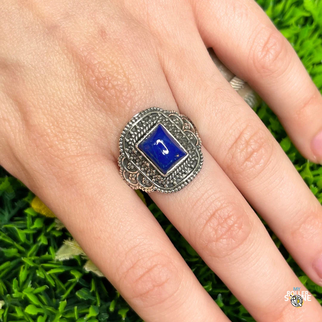 Bague Argent 925 Lapis Lazuli #215 - Image 2