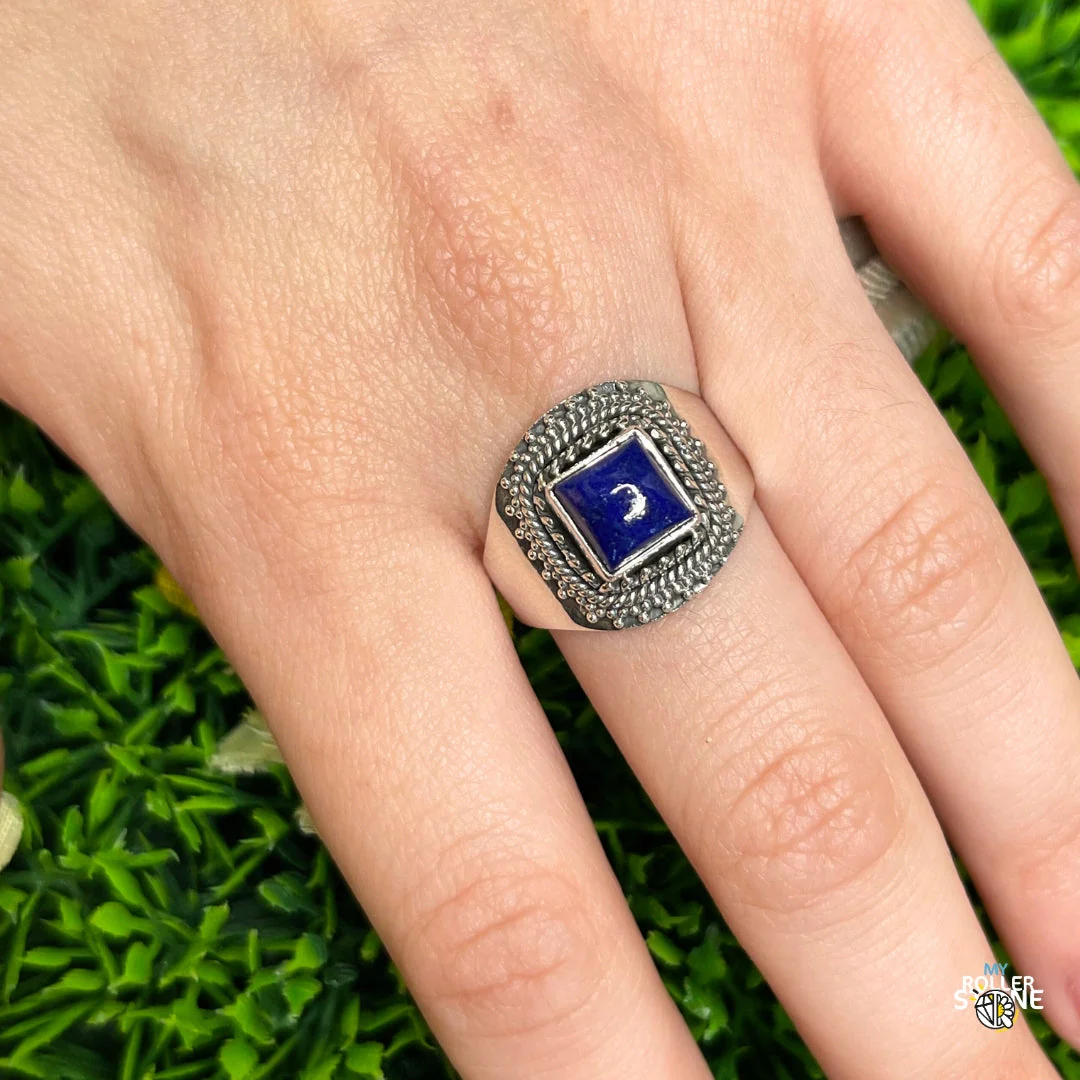 Bague Argent 925 Lapis Lazuli #216 - Image 2