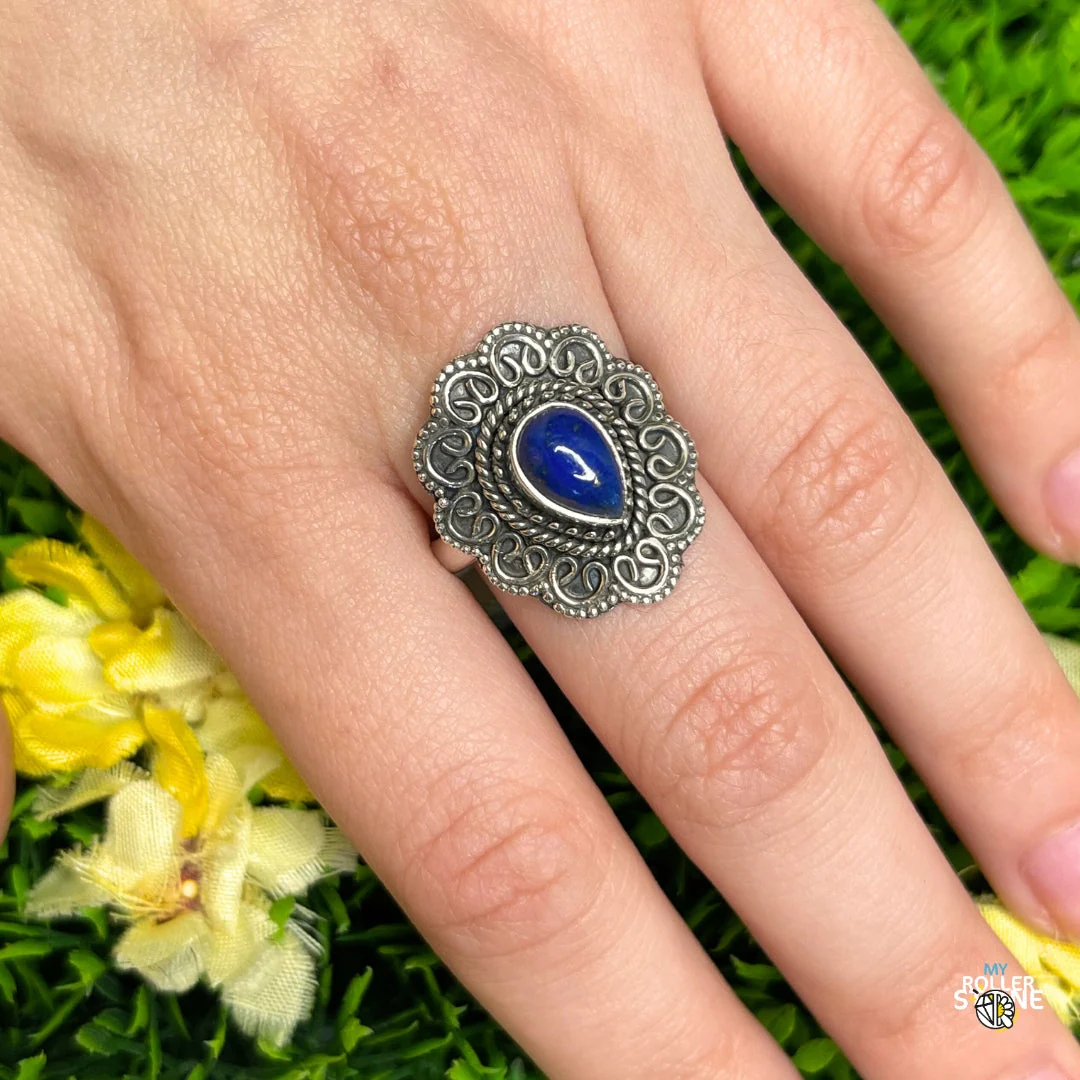 Bague Argent 925 Lapis Lazuli #217 - Image 2