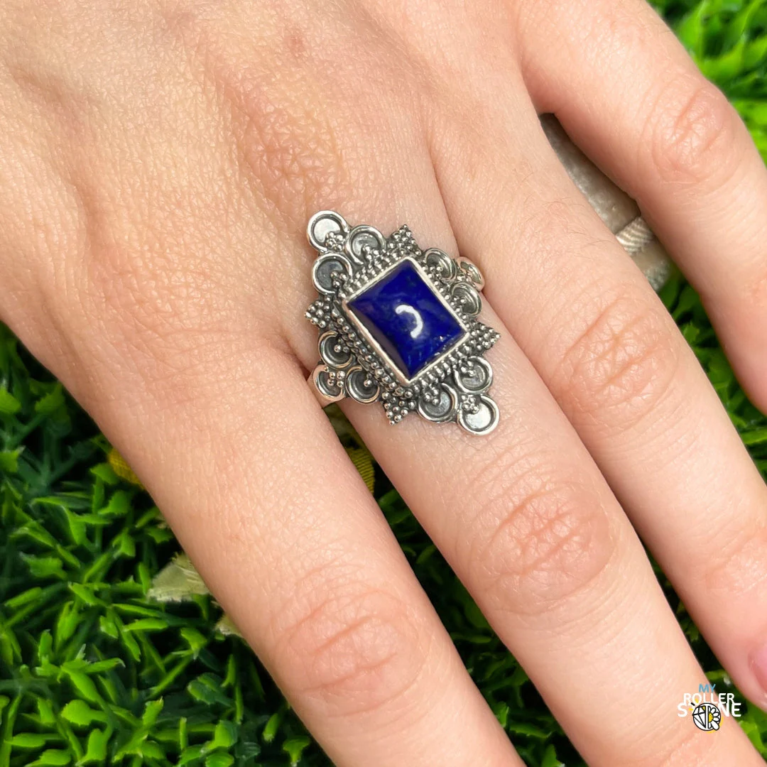 Bague Argent 925 Lapis Lazuli #218 - Image 2