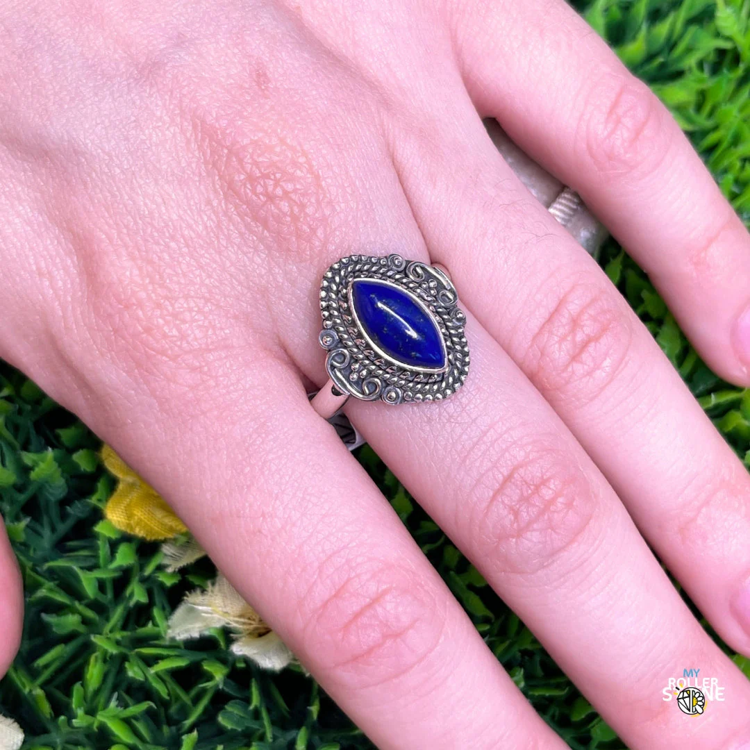 Bague Argent 925 Lapis Lazuli #221 - Image 2