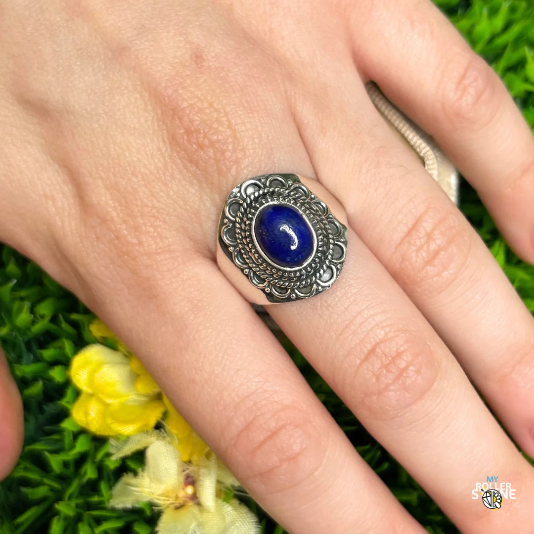 Bague Argent 925 Lapis Lazuli #222 - Image 2