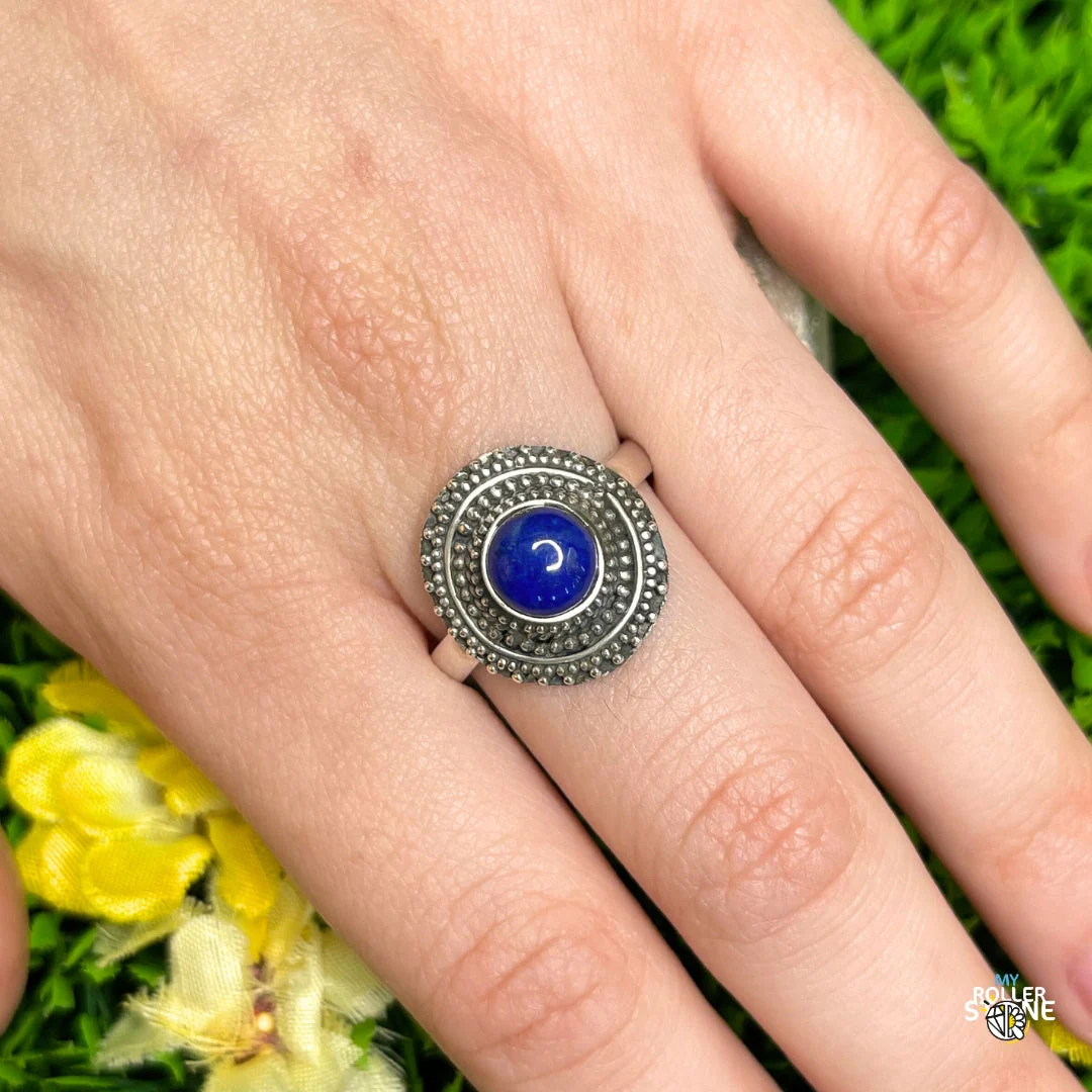 Bague Argent 925 Lapis Lazuli #224 - Image 2