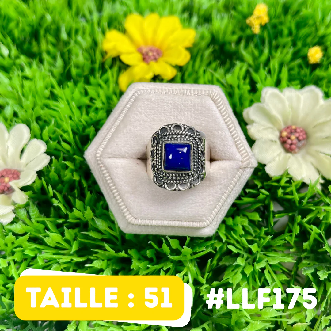 Bague Argent 925 Lapis Lazuli #LLF175