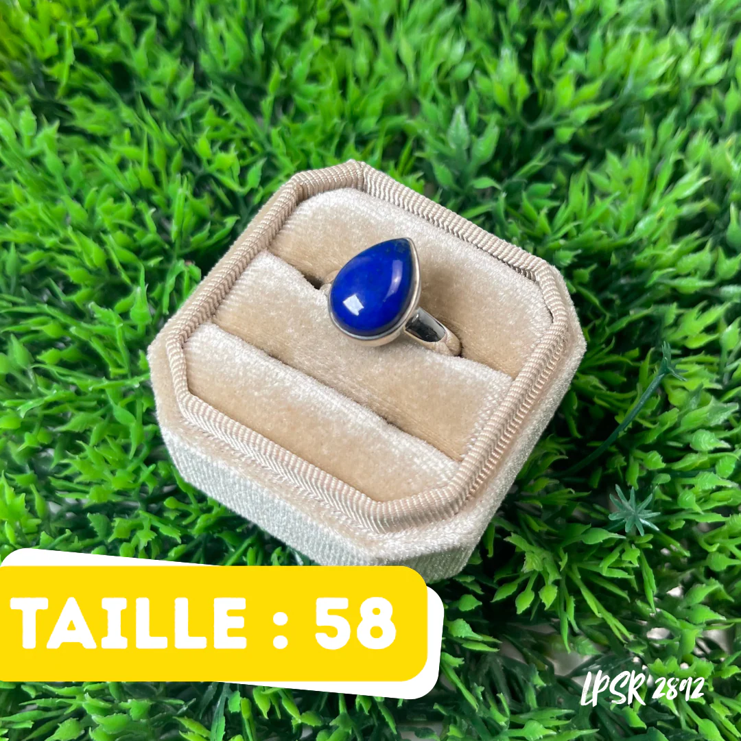 Bague Argent 925 Lapis Lazuli #LPSR 2892