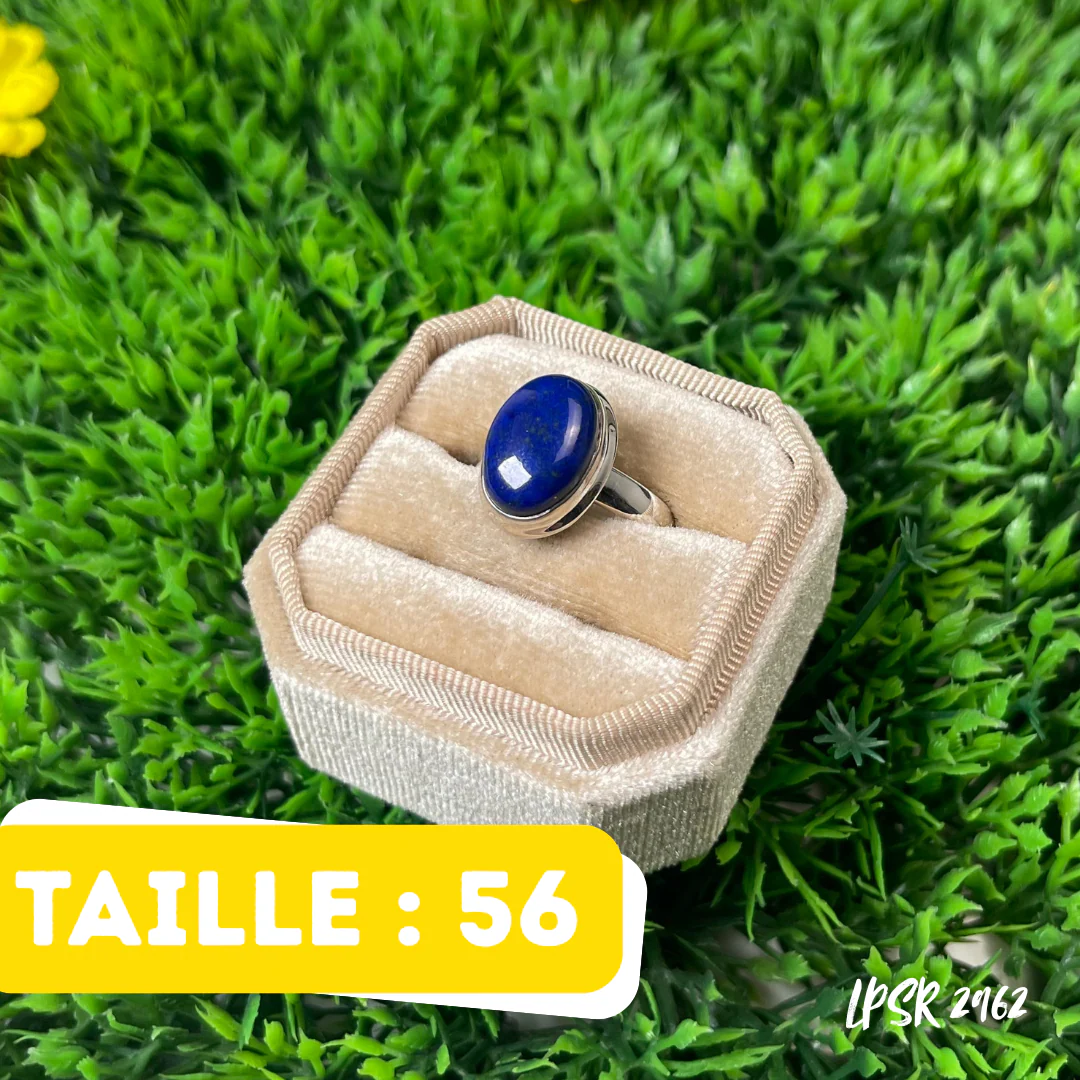Bague Argent 925 Lapis Lazuli #LPSR 2962