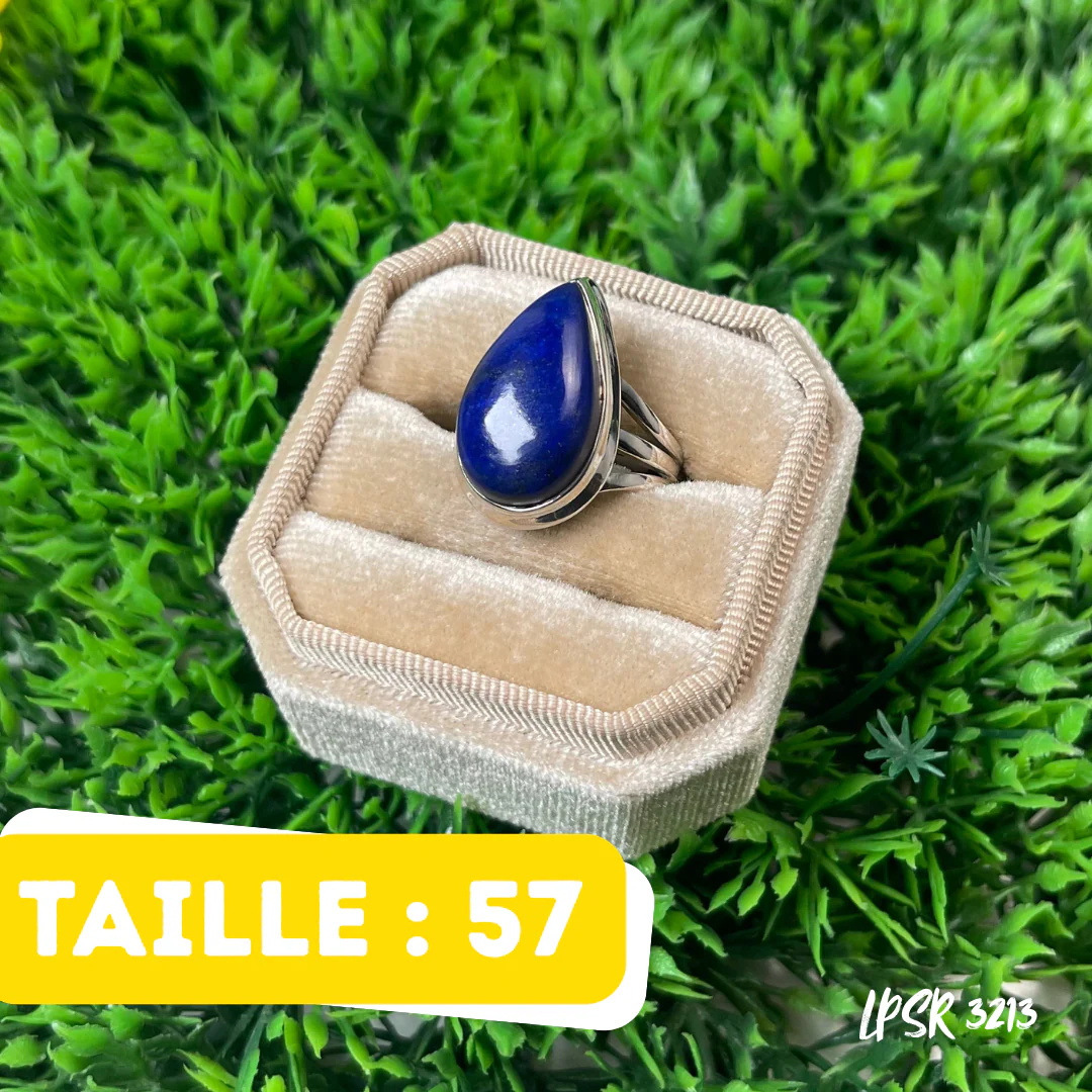 Bague Argent 925 Lapis Lazuli #LPSR 3213