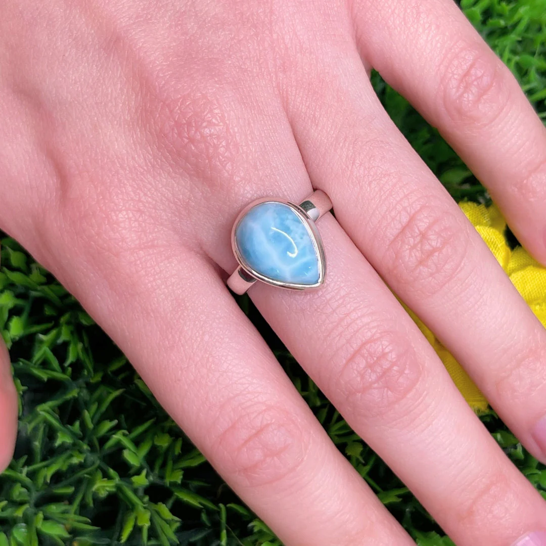 Bague Argent 925 Larimar #137 - Image 2