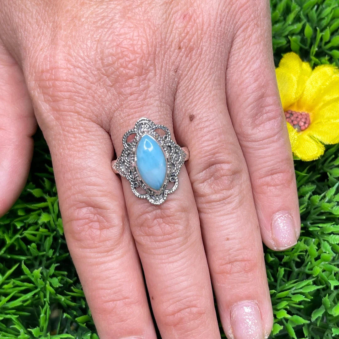Bague Argent 925 Larimar #3 - Image 2