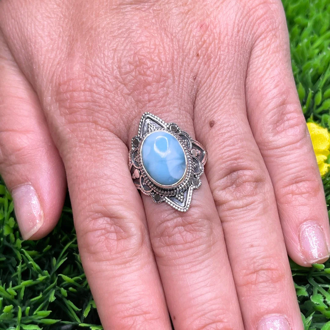 Bague Argent 925 Larimar #31 - Image 2