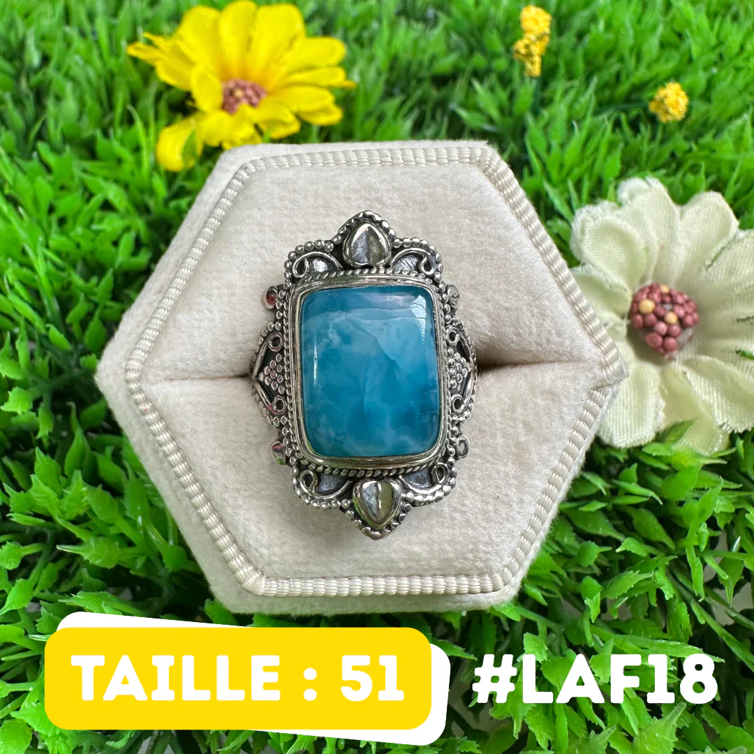 Bague Argent 925 Larimar #LAF18