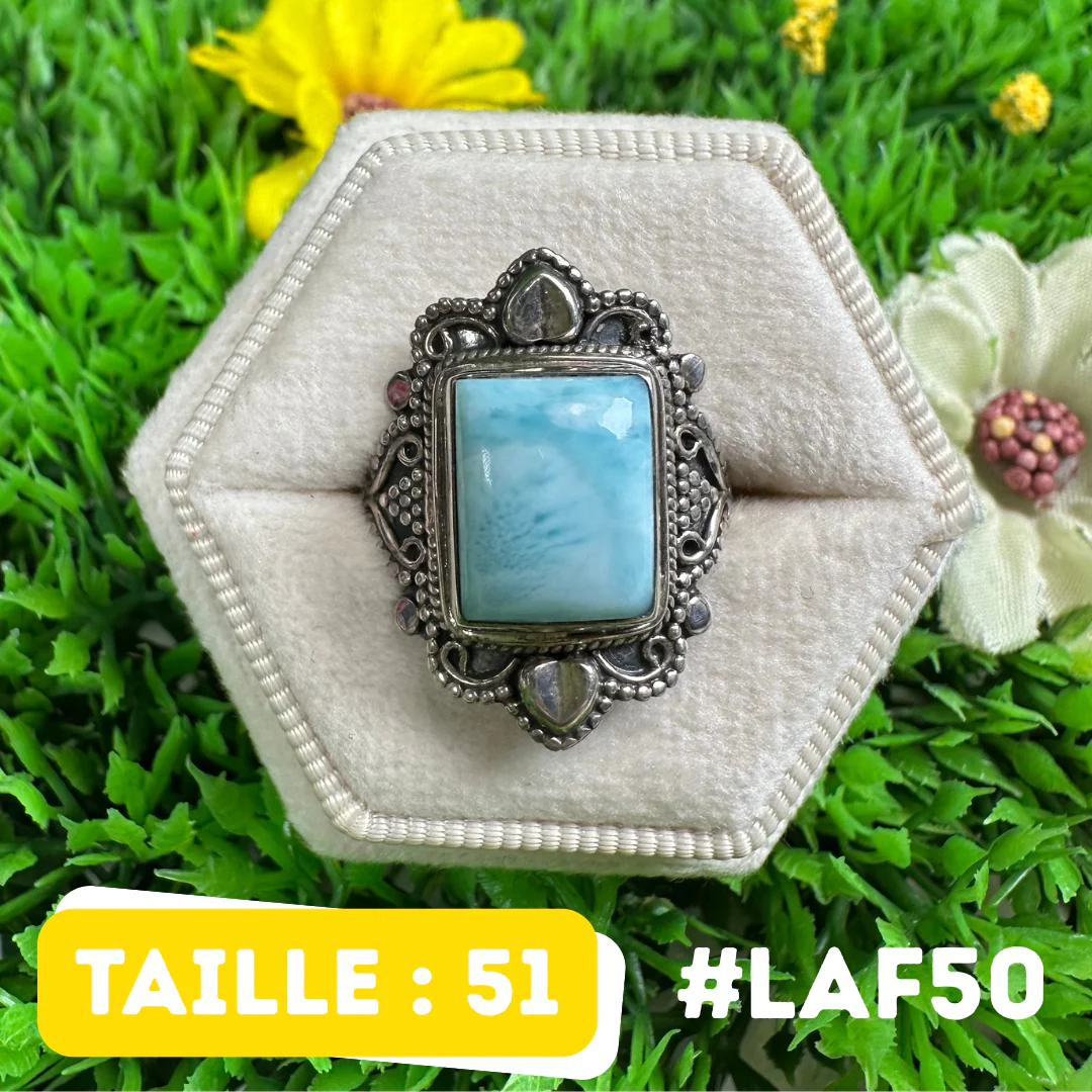 Bague Argent 925 Larimar #LAF50