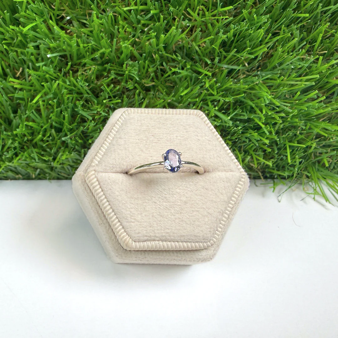 Bague Argent 925 Tanzanite Ovale  (4 tailles )