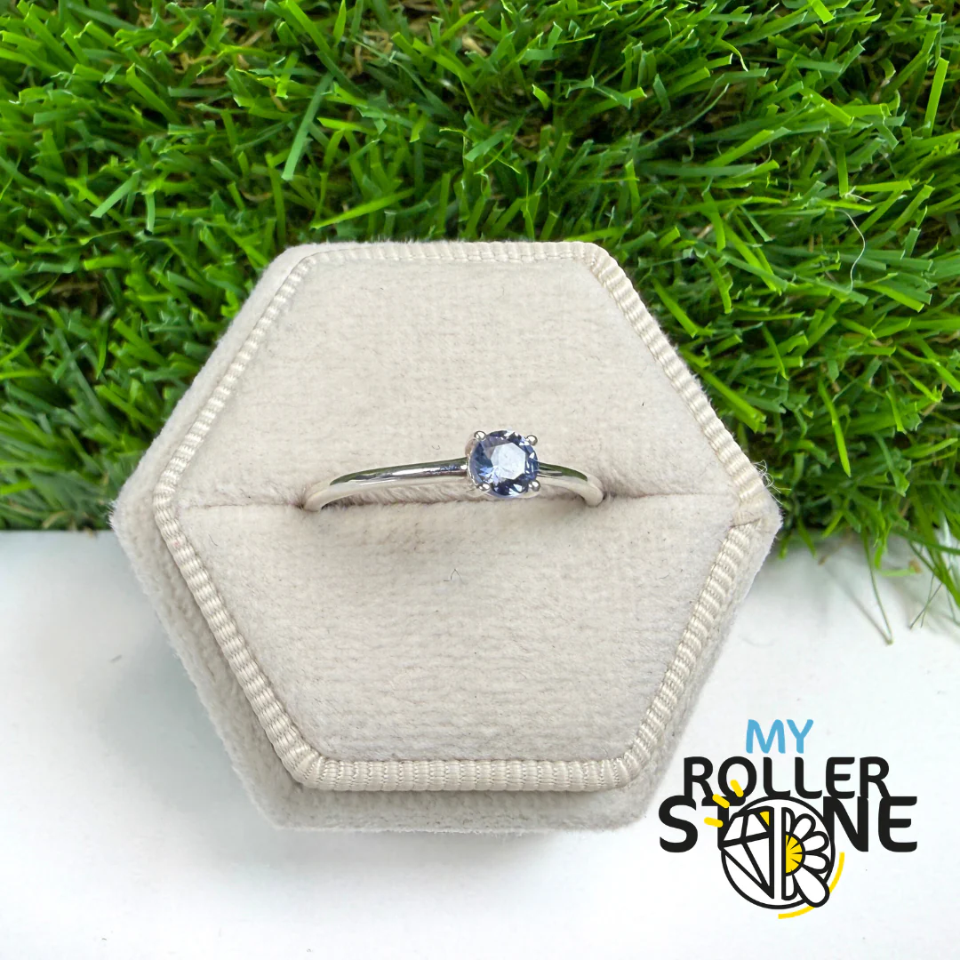 Bague Argent 925 Tanzanite ronde (3 tailles)