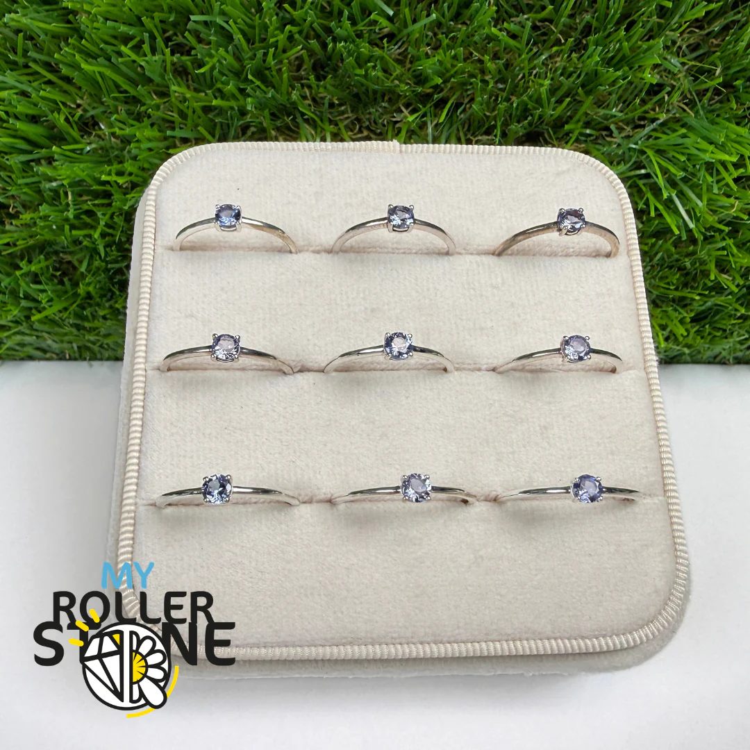 Bague Argent 925 Tanzanite ronde (3 tailles) - Image 2
