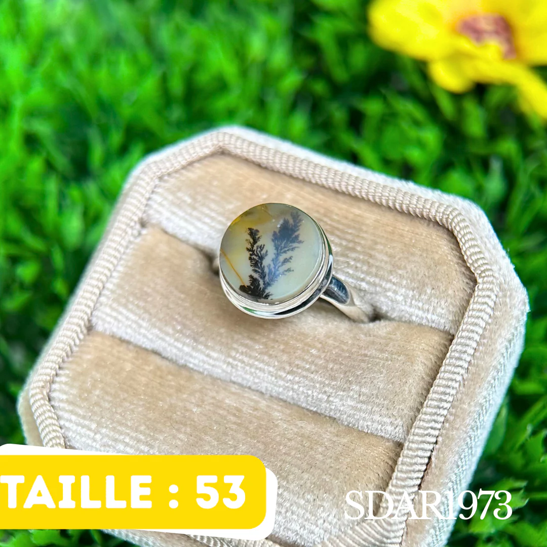Bague Agate Dendritique #SDAR1973
