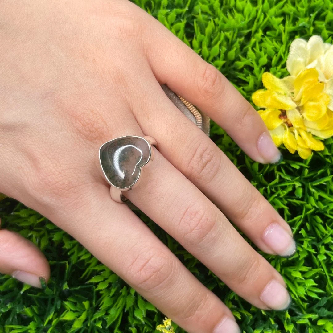 Bague Argent Agate Mousse #16 - Image 2