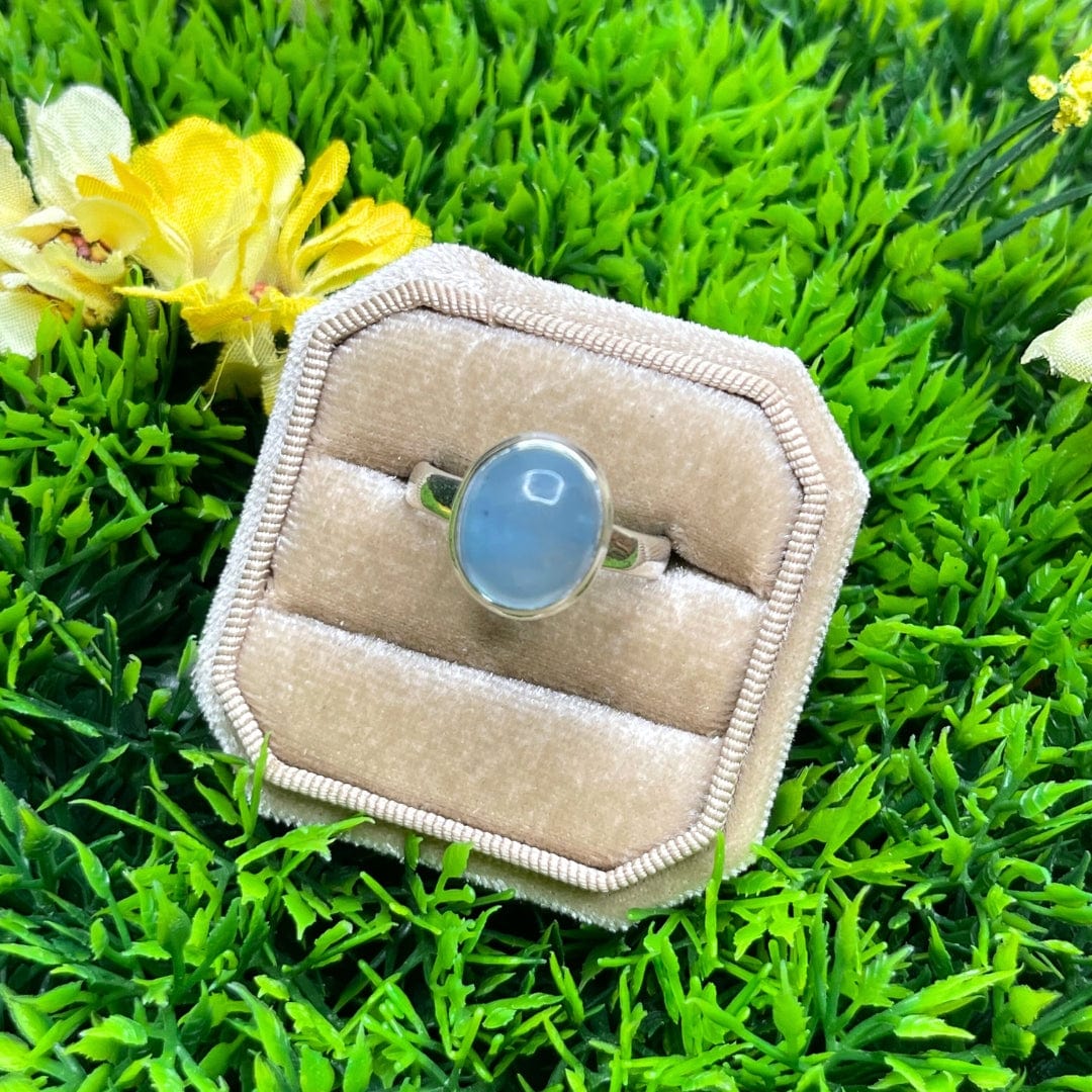 Bague Argent Aigue Marine #17 - Image 2