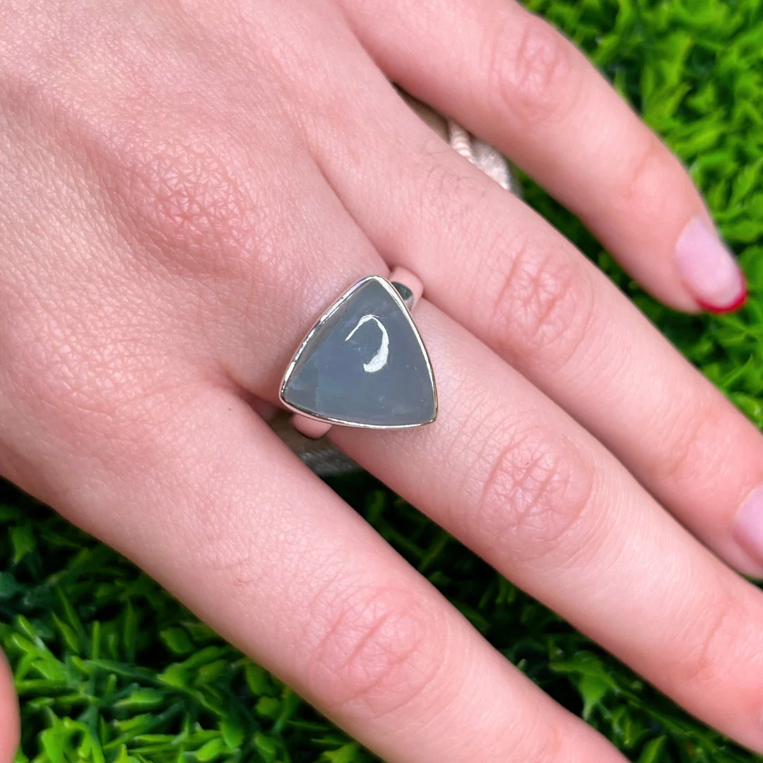 Bague Argent Aigue Marine #57 - Image 2