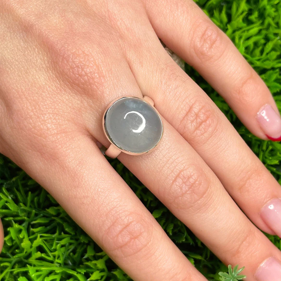 Bague Argent Aigue Marine #58 - Image 2