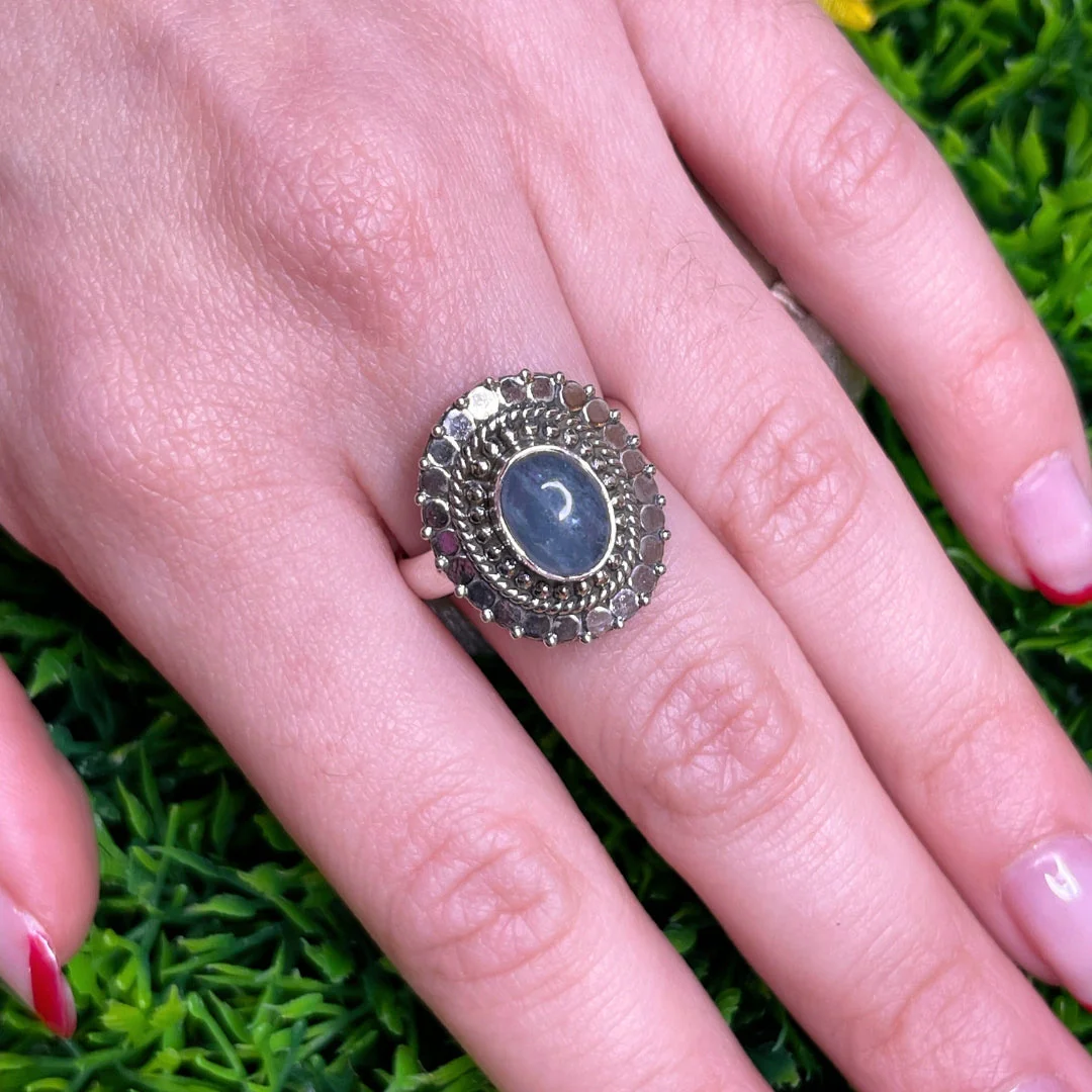 Bague Argent Aigue Marine #62 - Image 2