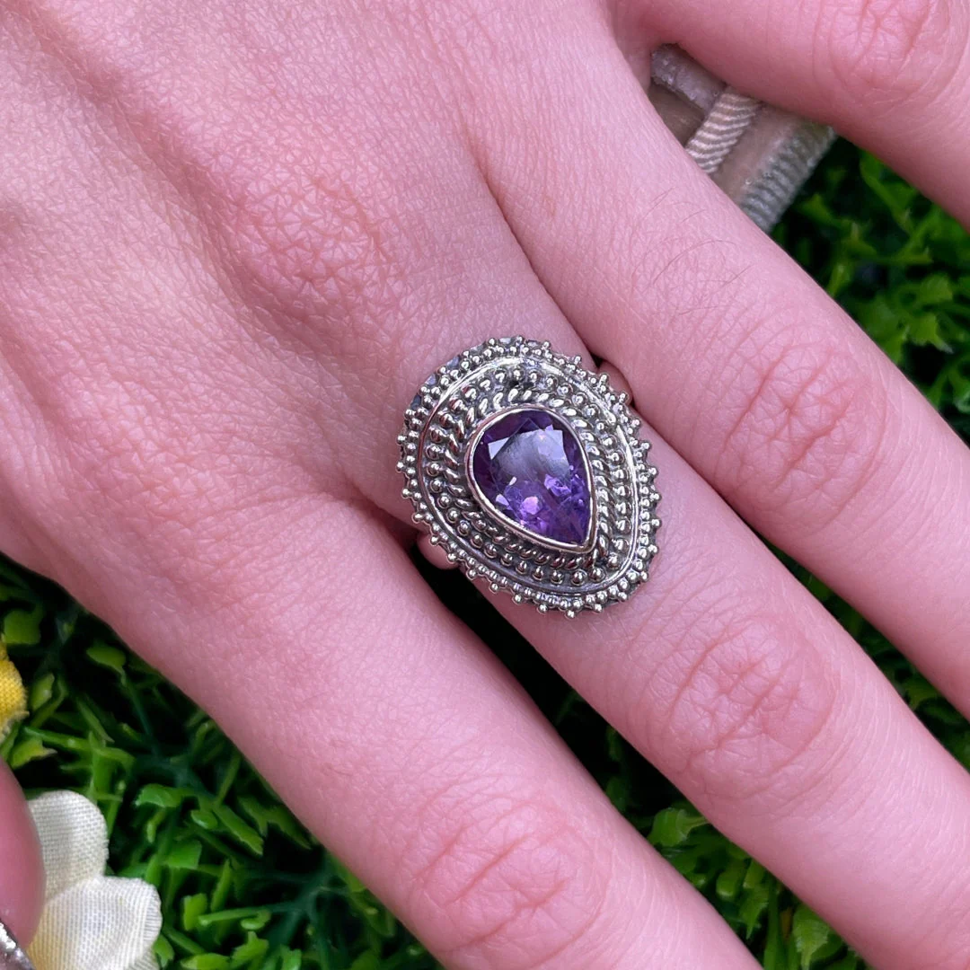 Bague Argent Améthyste #38 - Image 2