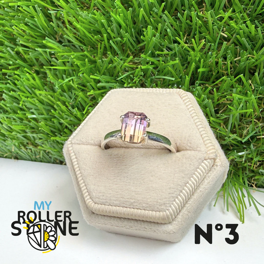 Bague Argent Amétrine #3 (Taille 59) - Image 2