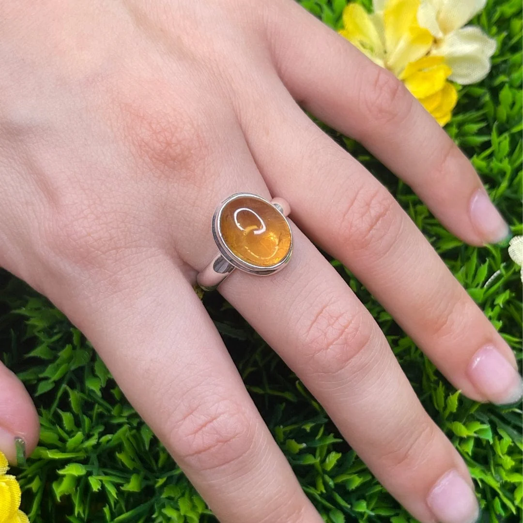 Bague Argent Citrine #36 - Image 2