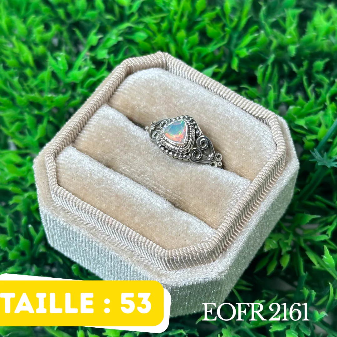Bague Argent en Opale éthiopienne #EOFR 2161