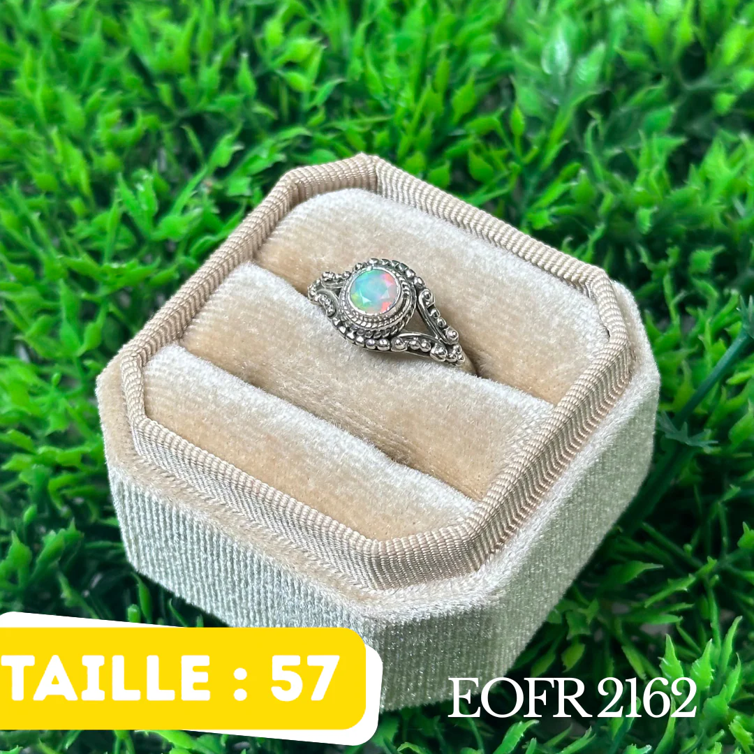 Bague Argent en Opale éthiopienne #EOFR 2162