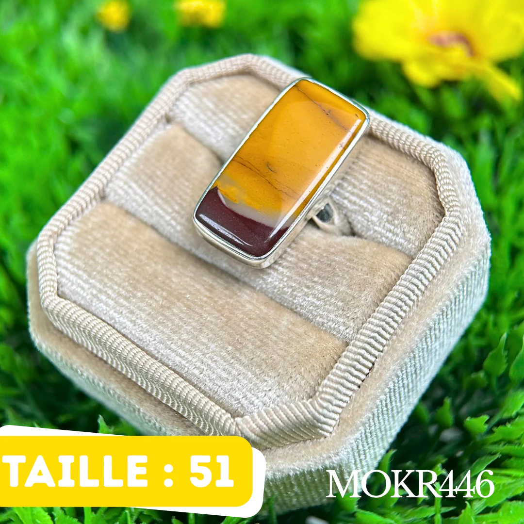 Bague Jaspe Mookaite #MOKR446