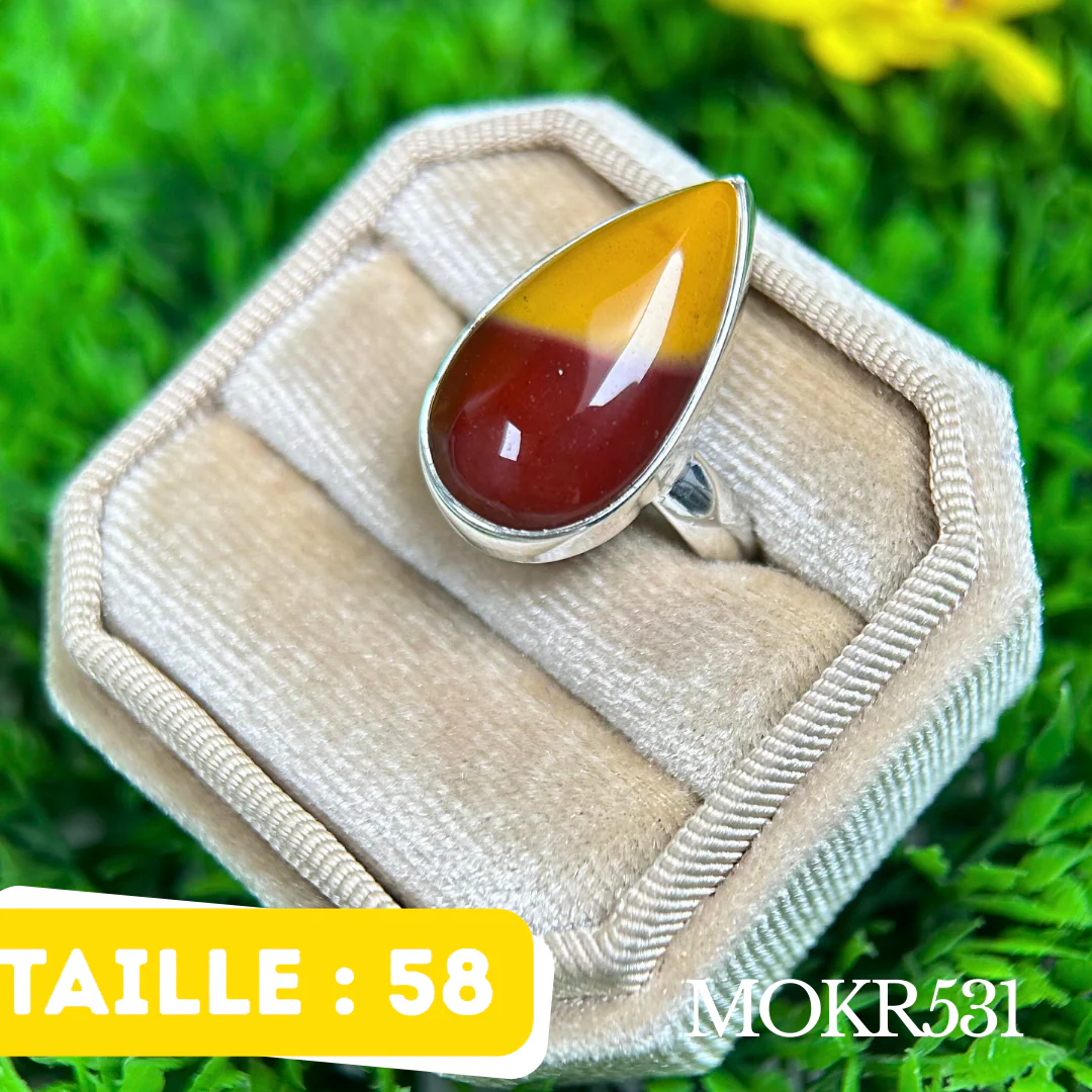 Bague Jaspe Mookaite #MOKR531