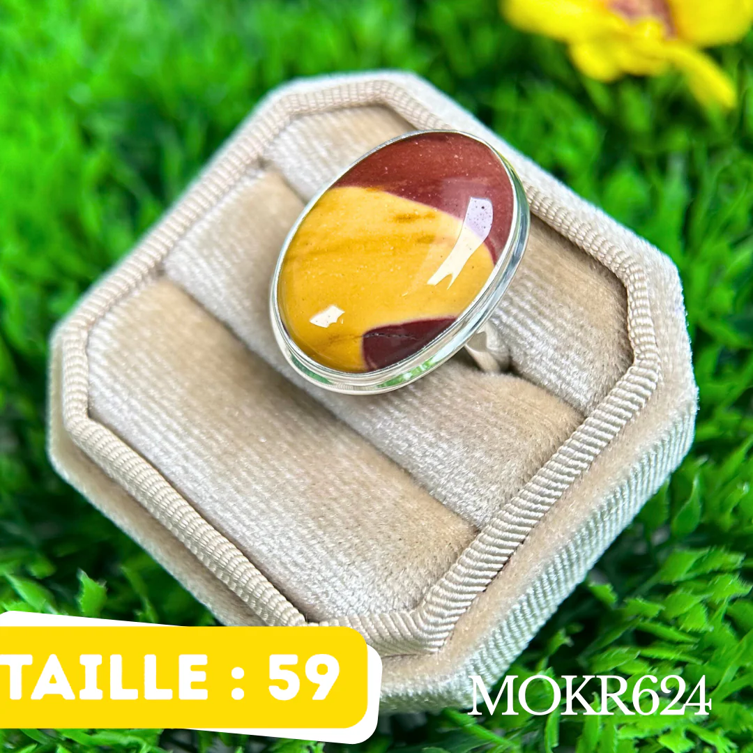 Bague Jaspe Mookaite #MOKR624