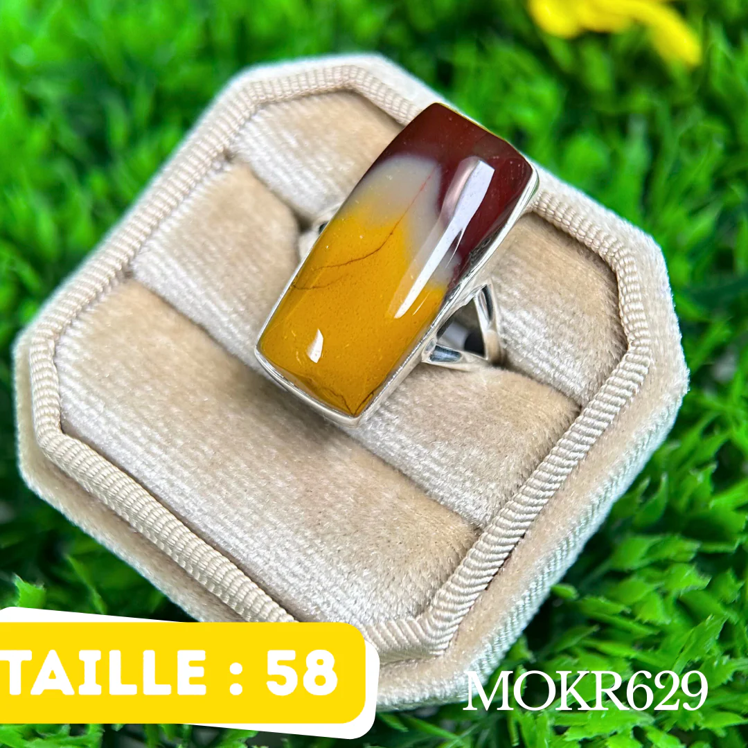 Bague Jaspe Mookaite #MOKR629