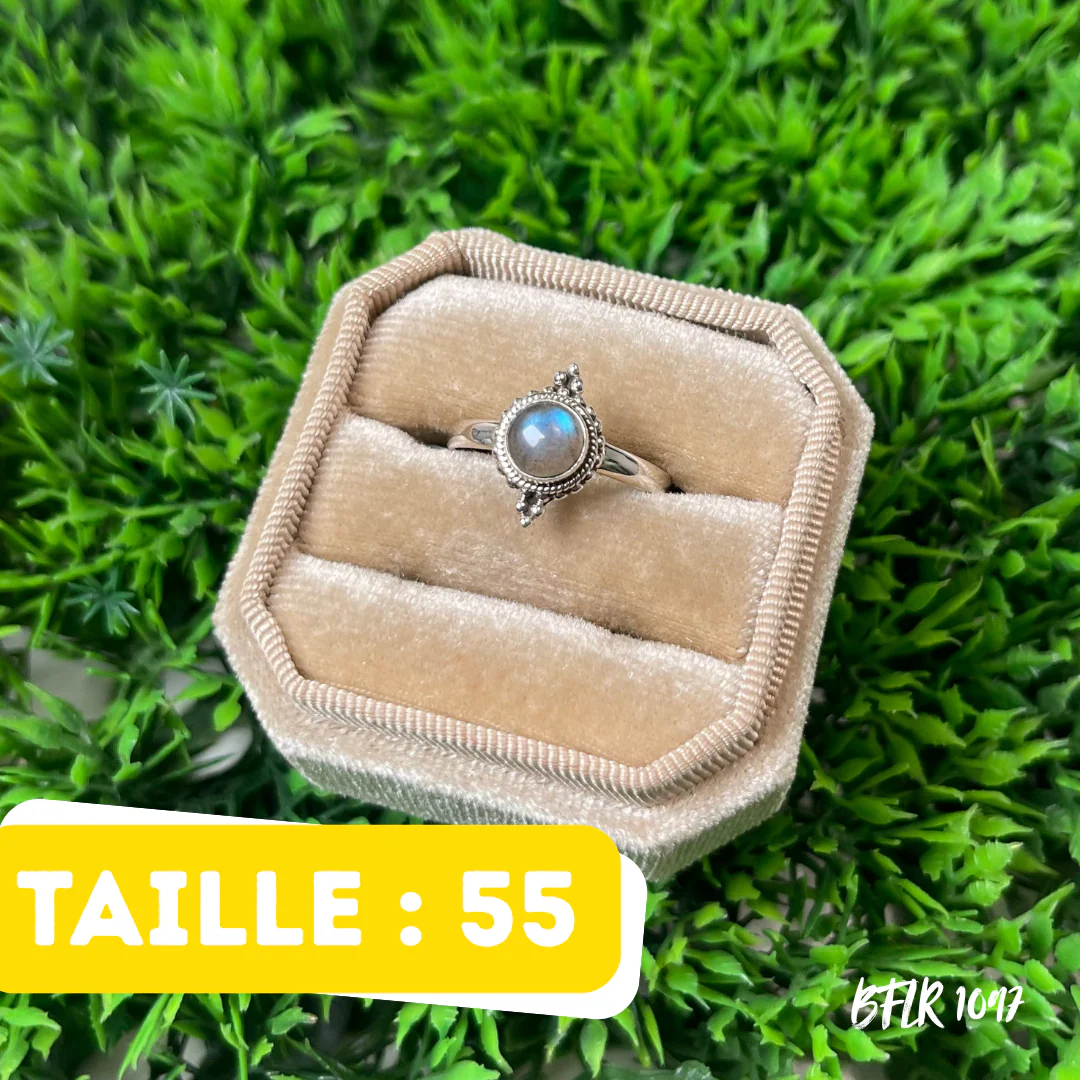 Bague Argent Labradorite Bluefire #BFLR 1097