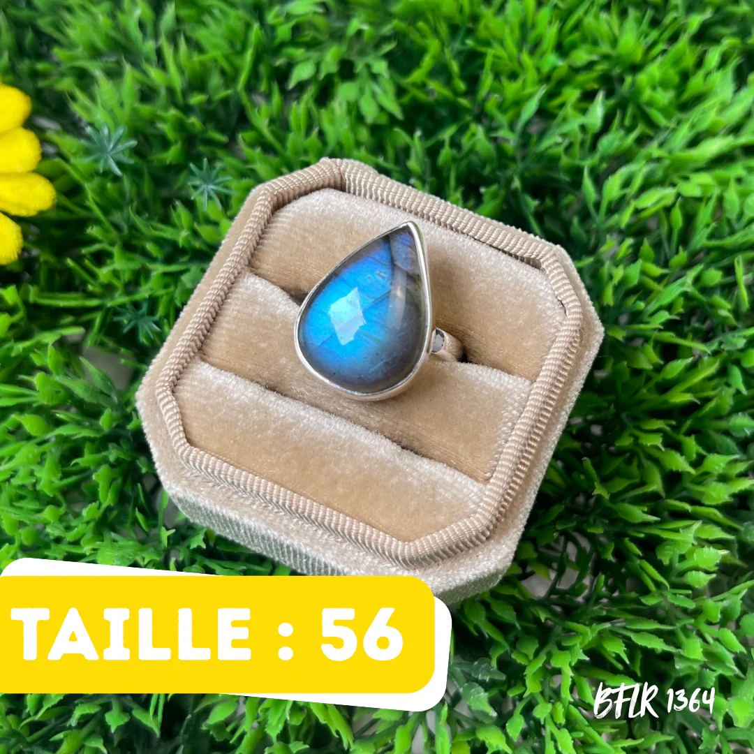 Bague Argent Labradorite Bluefire #BFLR 1364