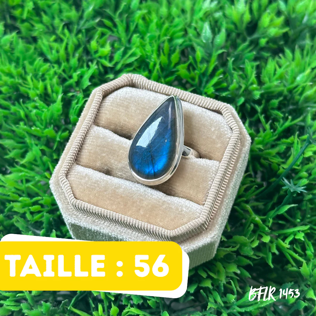 Bague Argent Labradorite Bluefire #BFLR 1453