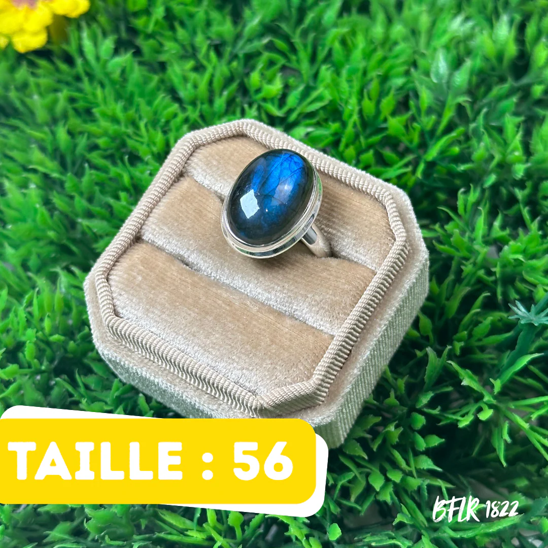 Bague Argent Labradorite Bluefire #BFLR 1822