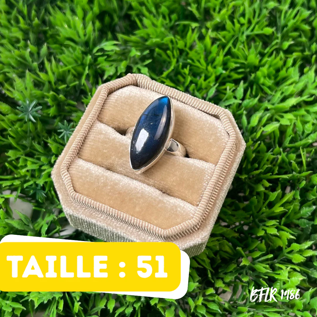 Bague Argent Labradorite Bluefire #BFLR 1986