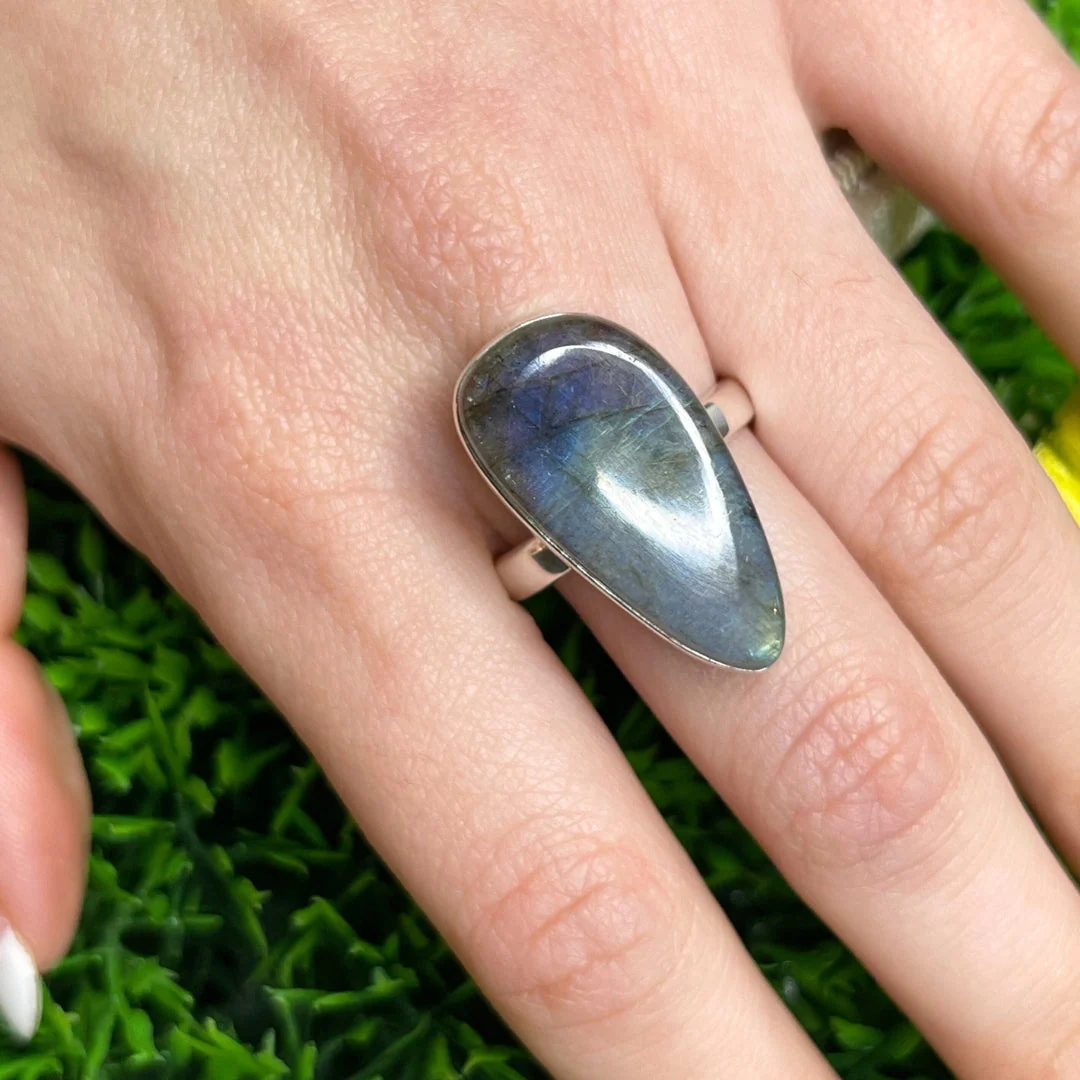 Bague Argent Labradorite Multifire #20 - Image 2